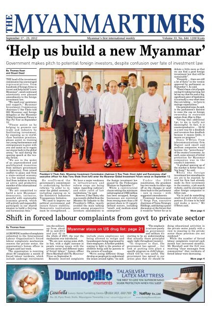 'Help us build a new Myanmar' - Online Burma Library