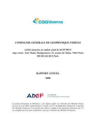 COMPAGNIE GENERALE DE GEOPHYSIQUE-VERITAS - CGGVeritas