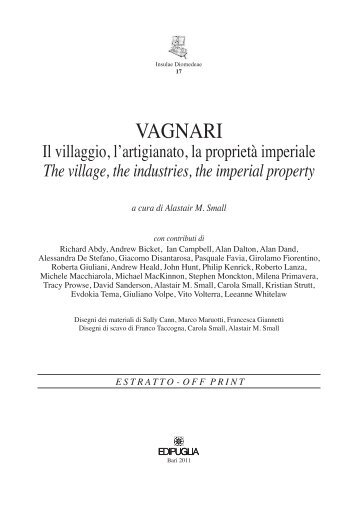 VAGNARI - Archeologia.unifg.it - Università degli Studi di Foggia