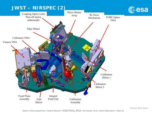 Optical technologies in ESA programmes - Congrex