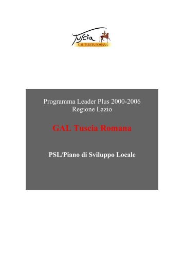 PSL Tuscia Romana - Agricoltura - Regione Lazio