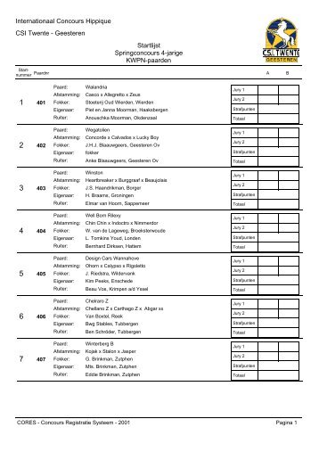 Internationaal Concours Hippique CSI Twente - Geesteren Startlijst ...