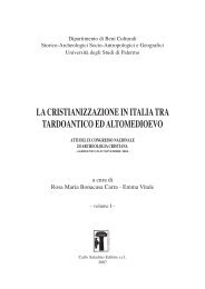 la cristianizzazione in italia tra tardoantico ed altomedioevo