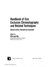 Handbook of Size Exclusion Chromatography and Related ...