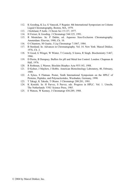 Handbook of Size Exclusion Chromatography and Related ...