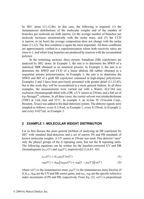 Handbook of Size Exclusion Chromatography and Related ...