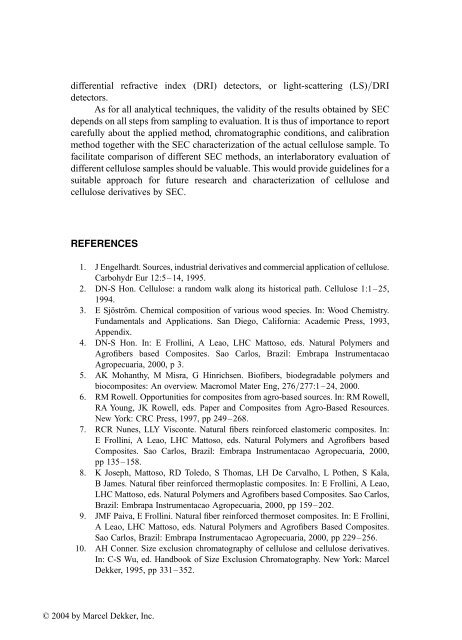 Handbook of Size Exclusion Chromatography and Related ...