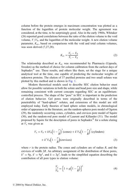 Handbook of Size Exclusion Chromatography and Related ...