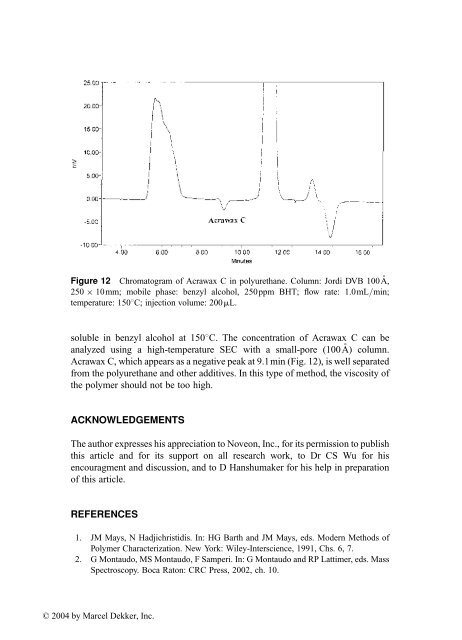 Handbook of Size Exclusion Chromatography and Related ...