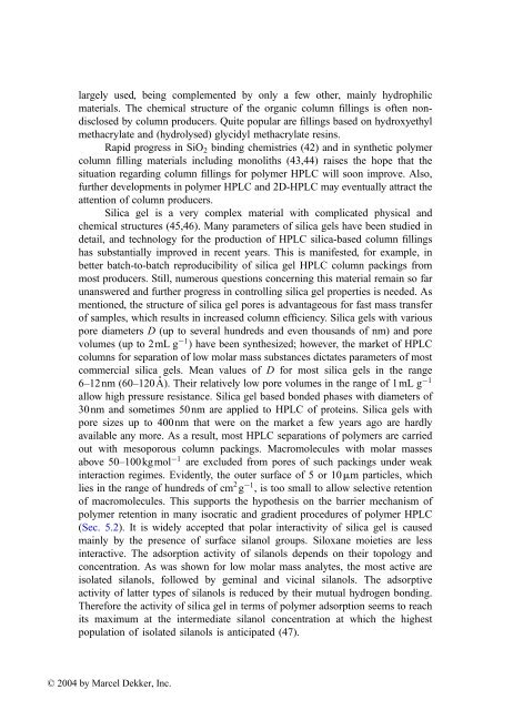 Handbook of Size Exclusion Chromatography and Related ...