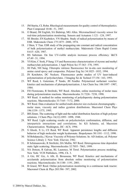 Handbook of Size Exclusion Chromatography and Related ...