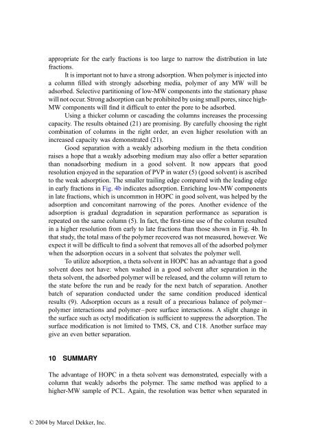 Handbook of Size Exclusion Chromatography and Related ...