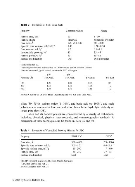 Handbook of Size Exclusion Chromatography and Related ...