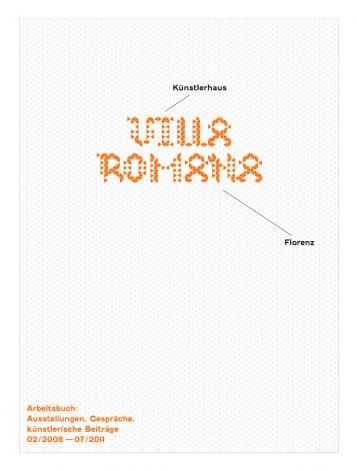 Das Villa Romana Arbeitsbuch - Deutsche Bank Stiftung