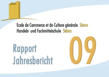 Rapport 2009 - ECCG Sierre