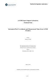 Instrument Pixel Coordinates and Measurement Times from AATSR