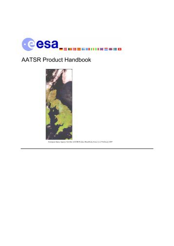 AATSR Product Handbook - Envisat - ESA