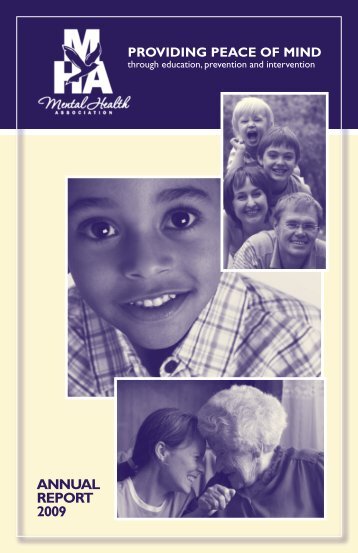 ANNUAL REPORT 2009 - <b>Frederick County</b> Mental Health Association - annual-report-2009-frederick-county-mental-health-association