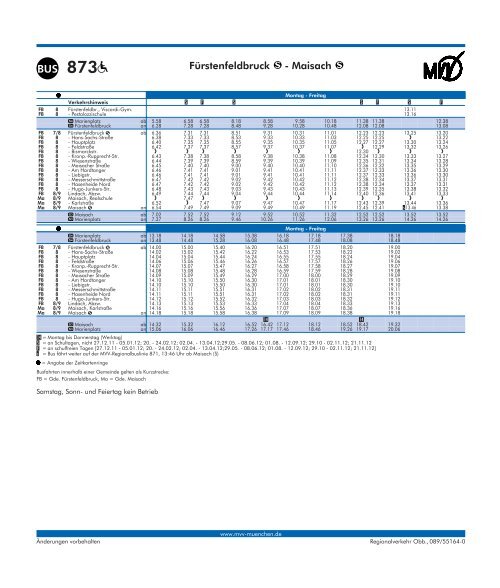 Busfahrplan