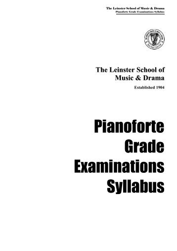 Piano Syllabus - Griffith College Dublin