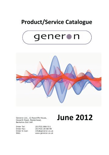 Download Catalogue - Generon