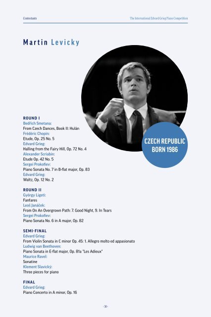 Audience Program - Edvard Grieg Piano Competition