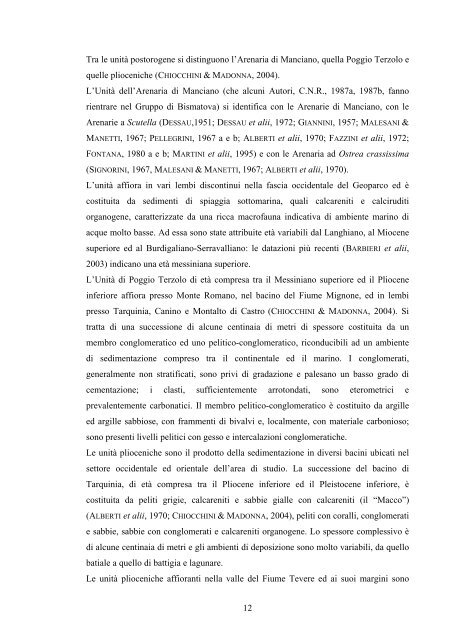 censimento e selezione dei geositi della provincia di viterbo ...