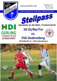 Steilpass SG Di/Na/Tro - FSG Gudensberg am 13.11.2011
