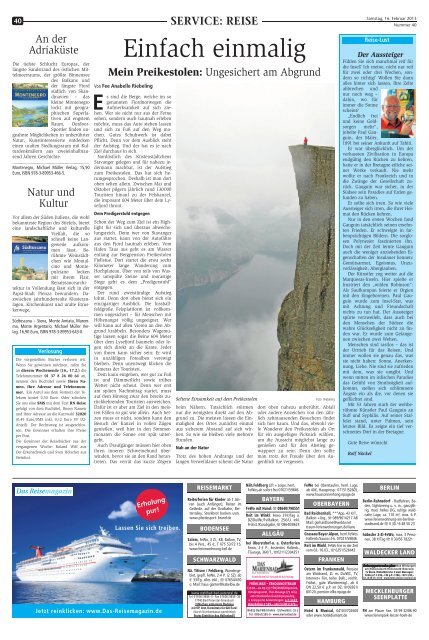 SVO: Das Reisemagazin 16. Februar 2013 - Hertener Allgemeine