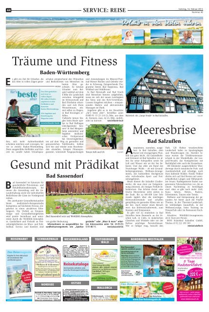SVO: Das Reisemagazin 16. Februar 2013 - Hertener Allgemeine