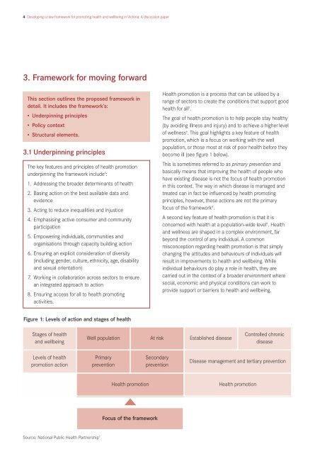 Developing a new framework for promoting health and wellbeing in ...