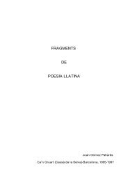 FRAGMENTS DE POESIA LLATINA - Hipatia