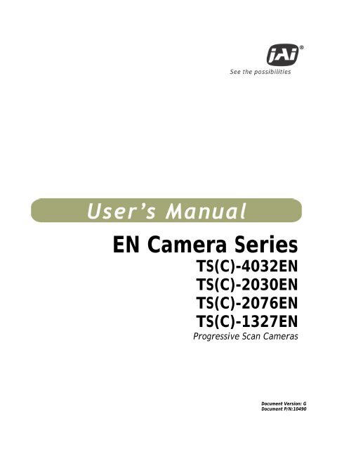 EN camera manual (PDF) - JAI Pulnix