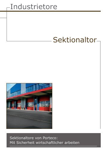 Industrietore - Sektionaltore (PDF) - Gueller.ch