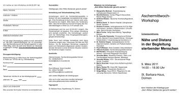 Flyer zum Workshop am 09.03.2011 - Kreis Coesfeld