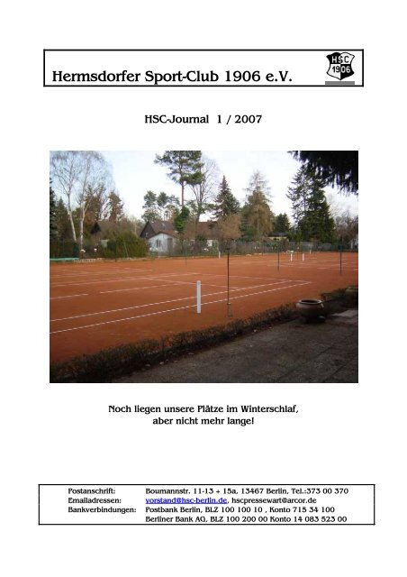 Jubilare 2007 - Hermsdorfer Sport Club 1906 eV