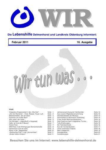 WIR Februar 2011 - LEBENSHILFE - Delmenhorst