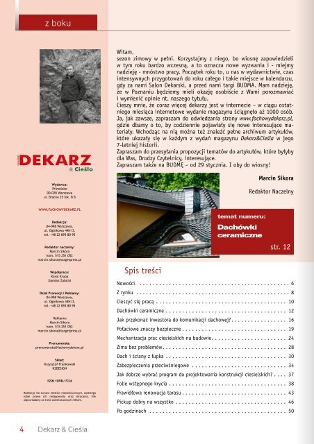 Fachowy Dekarz & Cieśla 6/2012-1/2013