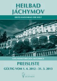 HEILBAD JÃCHYMOV - LÃ©ÄebnÃ© LÃ¡znÄ› JÃ¡chymov