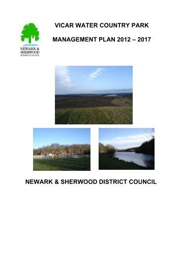 Vicar Water Country Park Management Plan 2012-2017
