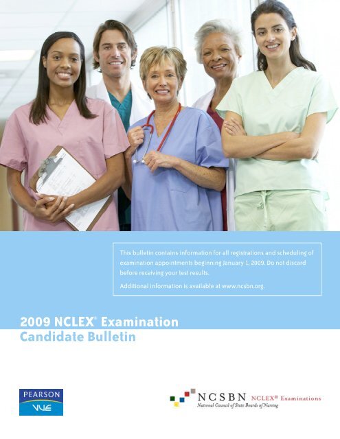 2009 Nclex Examination Candidate Bulletin National Council Of