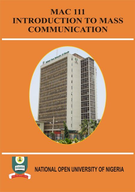 mac 101 introduction to mass communication