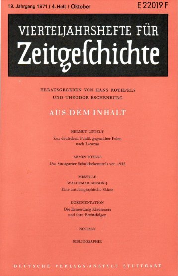 Heft 4 - Institut für Zeitgeschichte