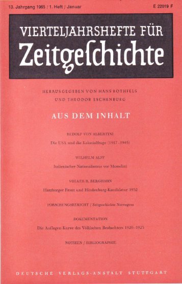 Heft 1 - Institut für Zeitgeschichte