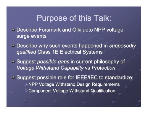 NPP Voltage S rge NPP Voltage Surge Protection - Working Group ...