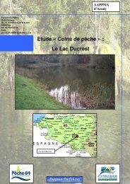 Etude « Coins de pêche » : Le Lac Ducrest