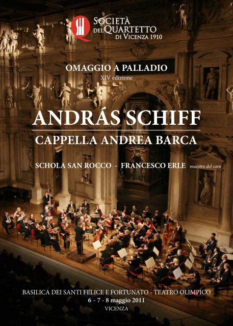 ANDRÁS SCHIFF - Società del Quartetto di Vicenza