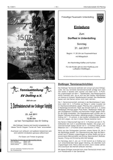 Informationsblatt-2011-07 - Markt Pförring