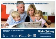 Rhein-Zeitung, die Nr. 1 im nördlichen Rheinland-Pfalz*