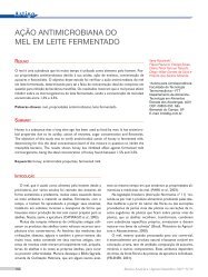 Ação AntimicrobiAnA do mel em leite fermentAdo - Revista Analytica